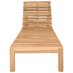 Sun Lounger Solid Teak Wood 1