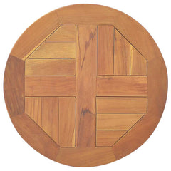 vidaXL Table Top Solid Teak Wood Round 2.5 cm 40 cm 2