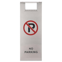 149574 vidaXL Folding Parking Sign Stainless Steel 2