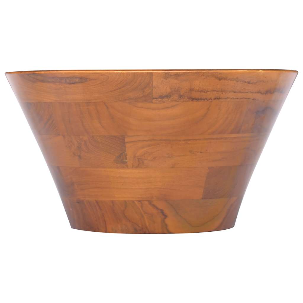 326161 vidaXL Basin Solid Teak Wood Φ40x20 cm 3