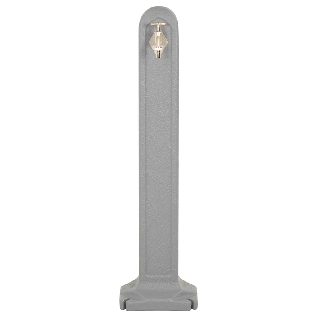 vidaXL Garden Tanker with Faucet Light Grey Stone Look 3