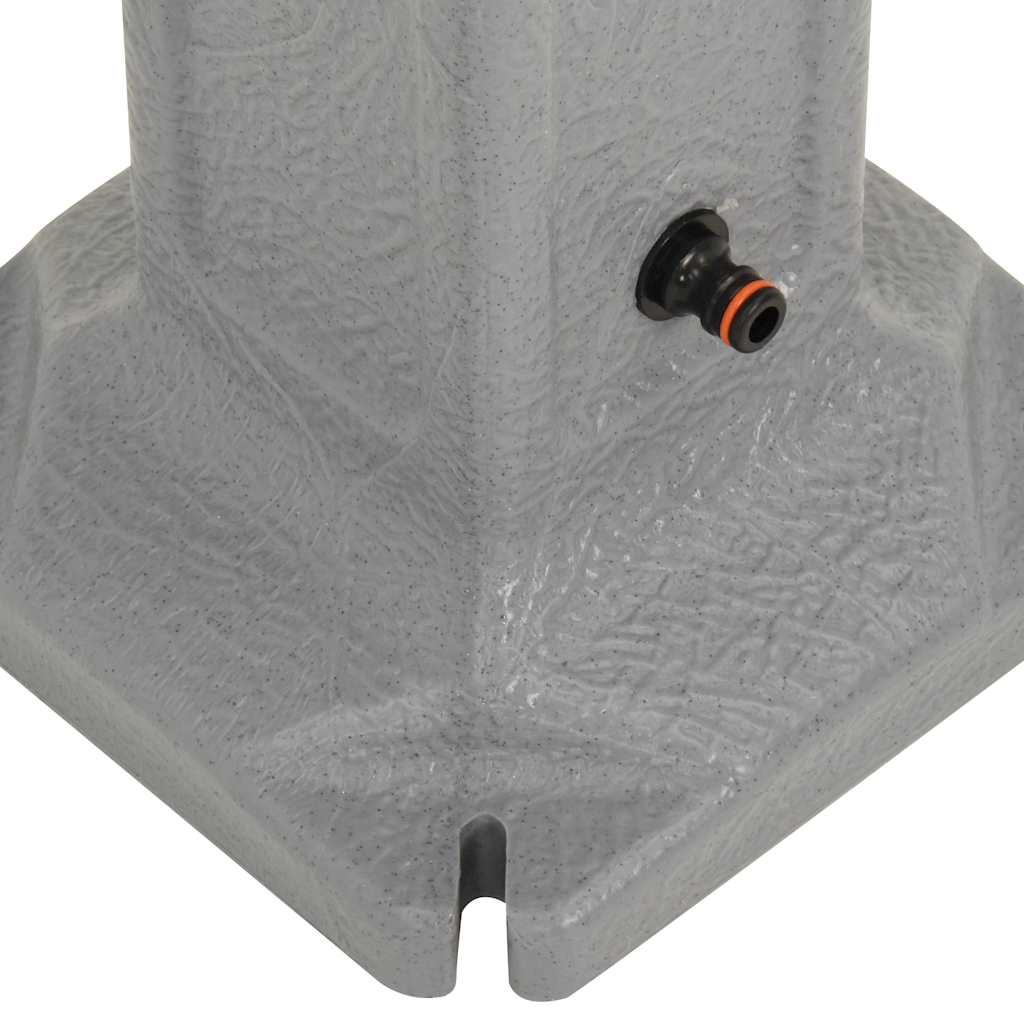 vidaXL Garden Tanker with Faucet Light Grey Stone Look 5