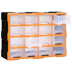 vidaXL Multi-drawer Organiser with 16 Middle Drawers 52x16x37 cm 4