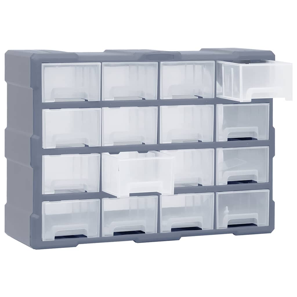 vidaXL Multi-drawer Organiser with 16 Middle Drawers 52x16x37 cm 4