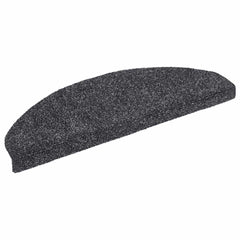 vidaXL Stair Mat | Set of 10 | Dark grey | Needle-punched fabric 3