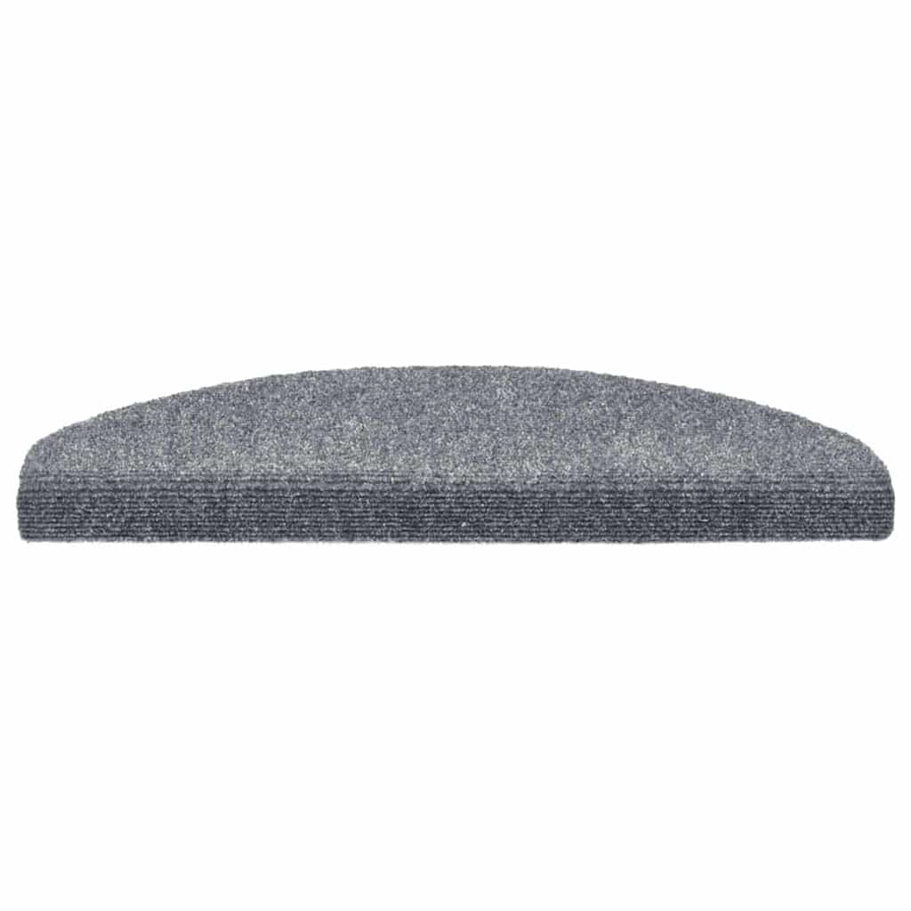 vidaXL Stair Mat | Set of 10 | Light grey | Needle-punched fabric 4