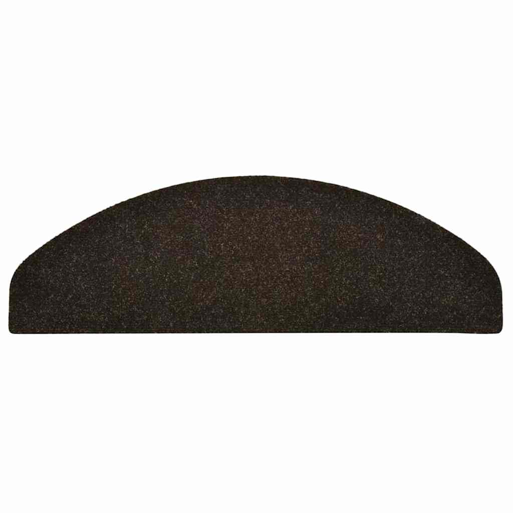 vidaXL Stair Mat | Set of 10 | Dark brown | Needle-punched fabric (100% PP) 5