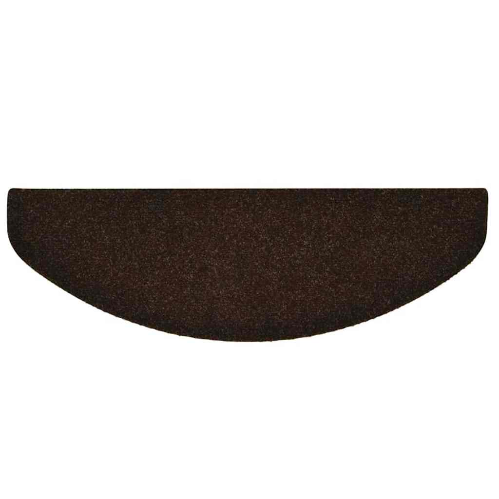 vidaXL Stair Mat | Set of 10 | Brown | Needle-punched fabric (100% PP) 4