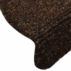 vidaXL Stair Mat | Set of 10 | Brown | Needle-punched fabric (100% PP) 6