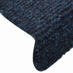 vidaXL Stair Mat | Set of 10 | Navy | Needle-punched fabric (100% PP) | Standard 6