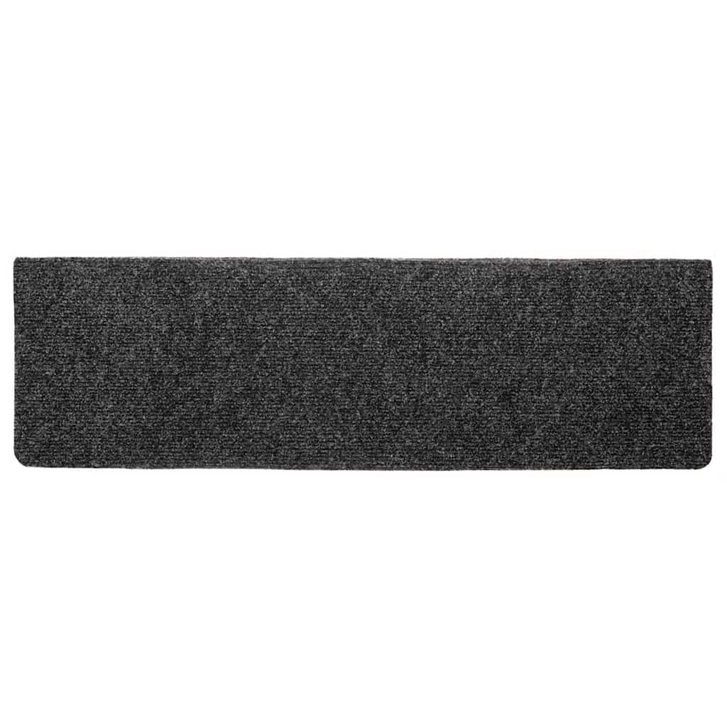 vidaXL Carpet Stair Tread | Set of 10 | Grey 5