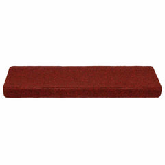 vidaXL Carpet Stair Tread | Set of 10 | Bordeaux red 3