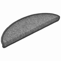 vidaXL Stair mats 10 pcs 56 x 17 x 3 cm Non-Slip Dark Grey 3
