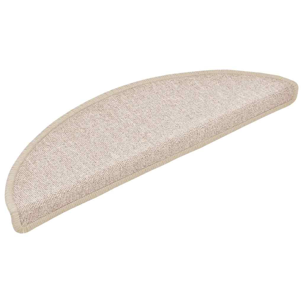 vidaXL Stair mats 10 pcs 56 x 17 x 3 cm Non-Slip Taupe 3