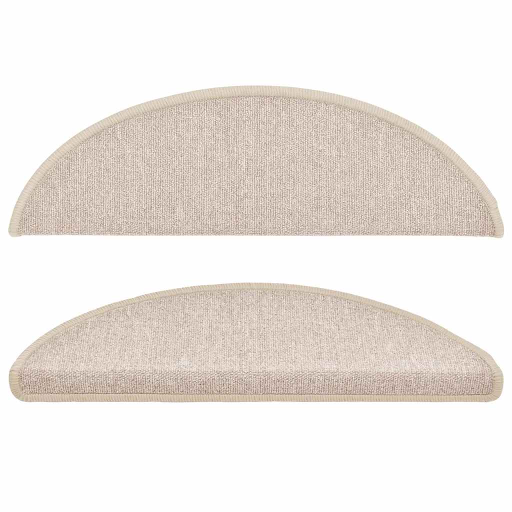 vidaXL Stair mats 10 pcs 56 x 17 x 3 cm Non-Slip Taupe 4