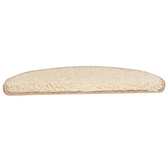 vidaXL Stair Mats 10 pcs 65x21x4 cm Cream Half Round Large 5