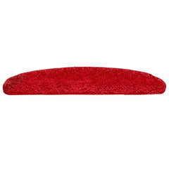 vidaXL Stair Mats 10 pcs 65x21x4 cm Red Half Round Large 4