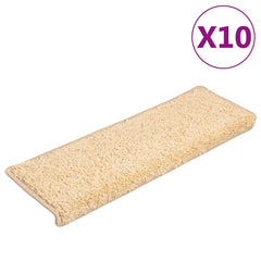 vidaXL Stair Mat | Set of 10 | Brown 2