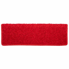 vidaXL Stair Mat | Set of 10 | Red | Needle-punched fabric (100% polypropylene) 6