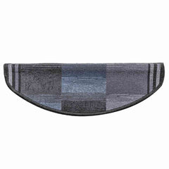 vidaXL Stair Mat | Set of 5 | Black and grey | 100% Polyamide tufted | Standard 5