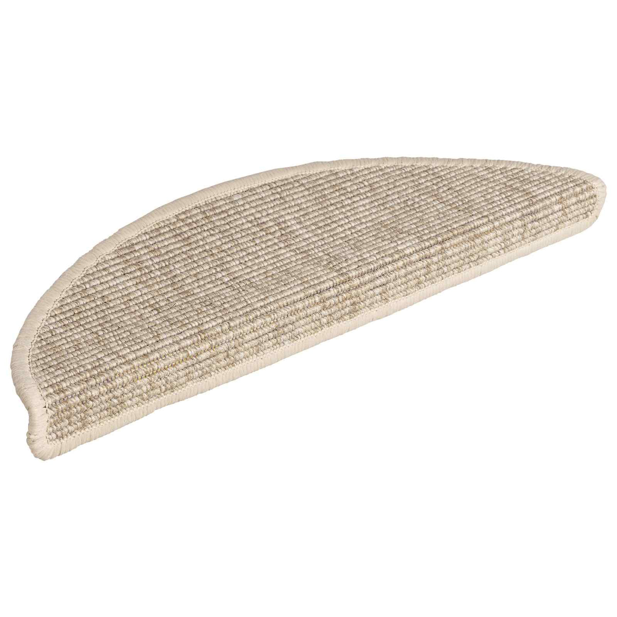 Stair Mats 15 pcs 56x17x3 cm Half Round Light beige