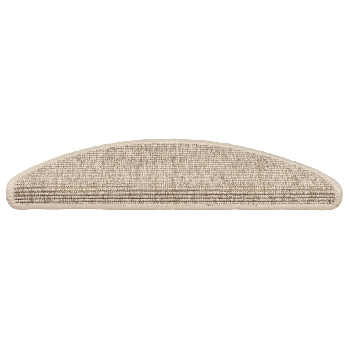 Stair Mats 15 pcs 56x17x3 cm Half Round Light beige