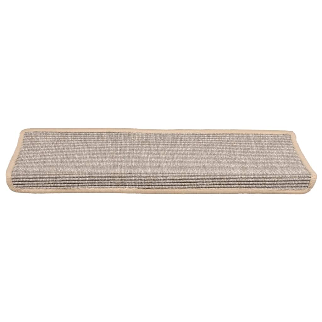 vidaXL Stair Mat | Set of 15 | Silver | 91% Polypropylene, 9% Polyester 4