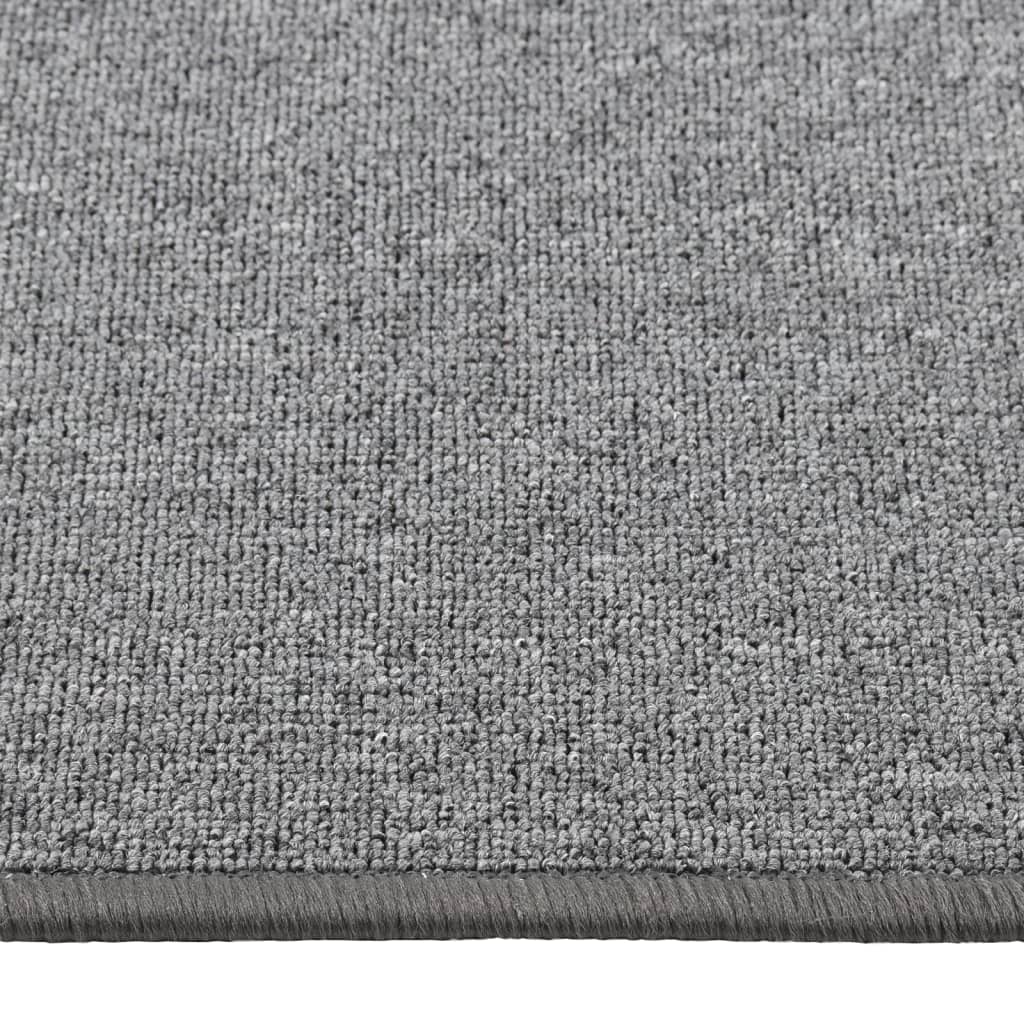 vidaXL Carpet Runner | Dark grey | 100% polypropylene | Large | Non-slip 4