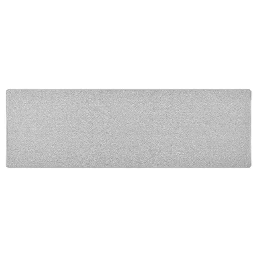 vidaXL Carpet Runner | Light Grey | Needle-punched fabric (100% polypropylene) 1