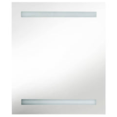 vidaXL Bathroom Cabinet | Shining Black | MDF with Melamine Finish, Glass 4