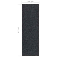 vidaXL Carpet Runner | Anthracite | 70% PP, 30% PES | 100 x 300 cm | Non-slip 6