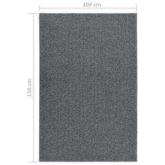 vidaXL Carpet Runner | Grey | 70% Polypropylene, 30% Polyester | 100 x 150 cm 6