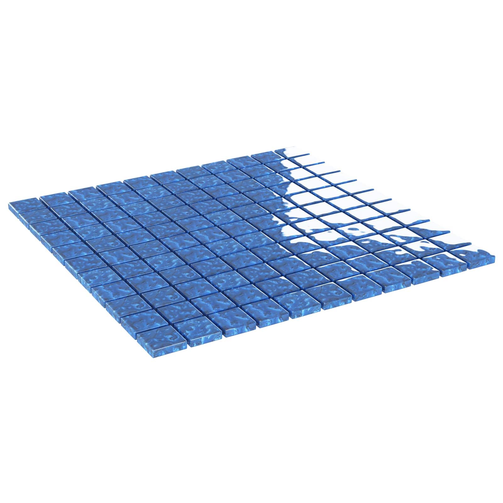 vidaXL Mosaic Tile 11 pcs 50 x 50 cm Blue Glass 1