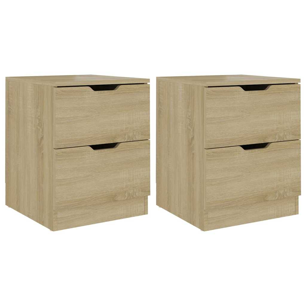 Bedside Cabinet 40x40x50 cm Engineered Wood Sonoma oak 2
