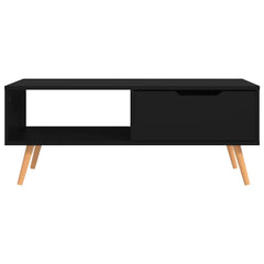 vidaXL Coffee Table | Black | Engineered wood, MDF | 100 x 49.5 x 43 cm 3