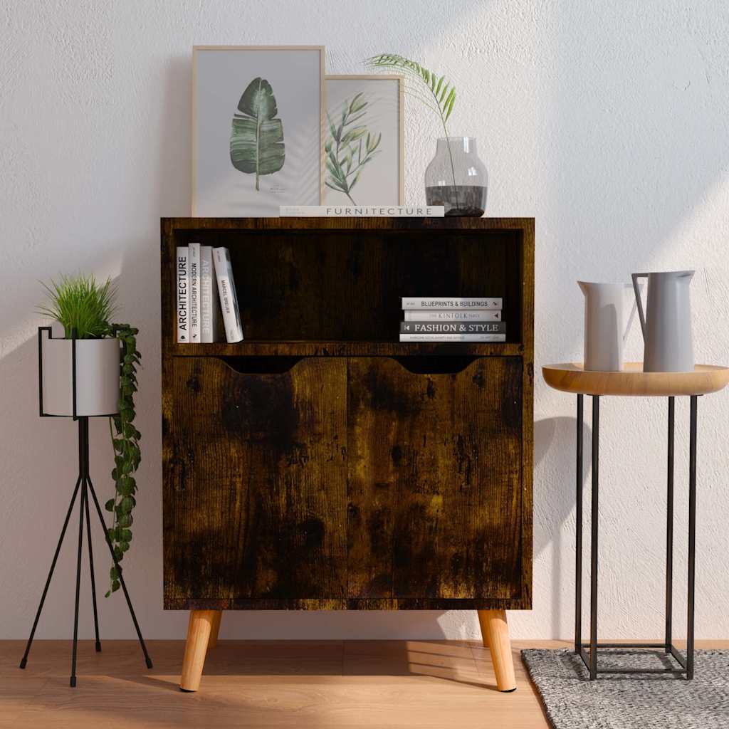 vidaXL Sideboard | Smoked Oak | Engineered Wood | Medium | Sideboard 1