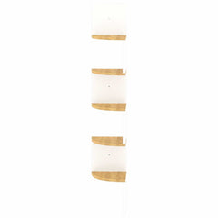 vidaXL Wall Corner Shelf | White and Sonoma Oak | Engineered wood | Medium 4