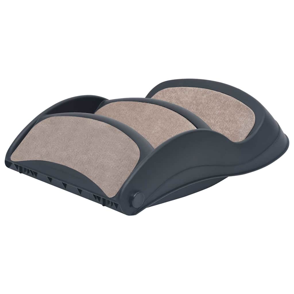 vidaXL Folding 3-Step Dog Stairs Dark Grey 6