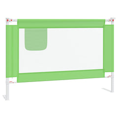vidaXL Toddler Safety Bed Rail Green 100x25 cm Fabric 2