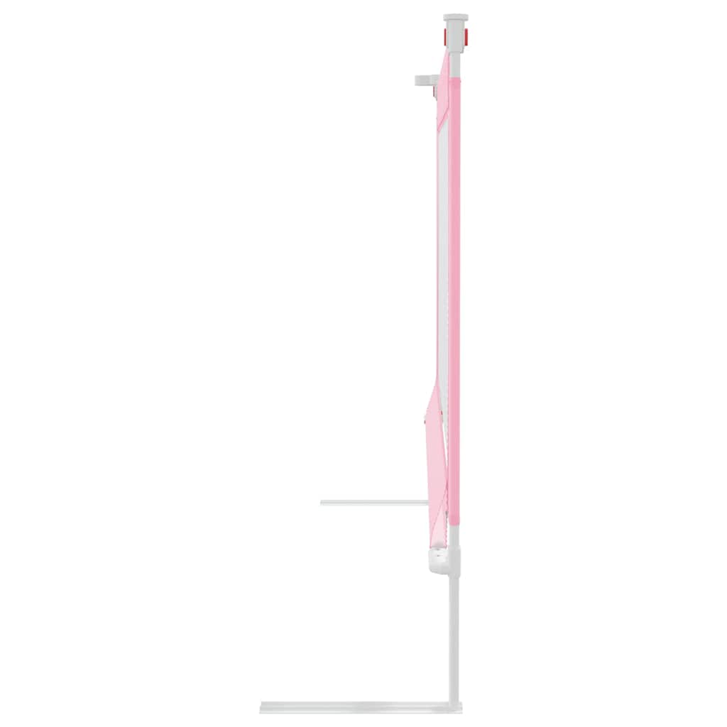 vidaXL Toddler Safety Bed Rail Pink 150x25 cm Fabric 4
