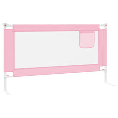 vidaXL Toddler Safety Bed Rail Pink 150x25 cm Fabric 5