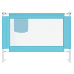 vidaXL Toddler Safety Bed Rail Blue 90x25 cm Fabric 3