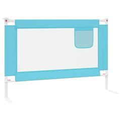 vidaXL Toddler Safety Bed Rail Blue 100x25 cm Fabric 5