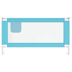 vidaXL Toddler Safety Bed Rail Blue 160x25 cm Fabric 3