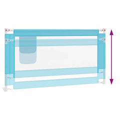vidaXL Toddler Safety Bed Rail Blue 160x25 cm Fabric 6