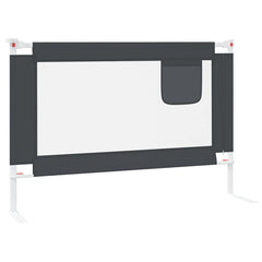 vidaXL Toddler Safety Bed Rail Dark Grey 100x25 cm Fabric 5