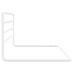 vidaXL Toddler Safety Bed Rail White (76-137)x55 cm Iron 4