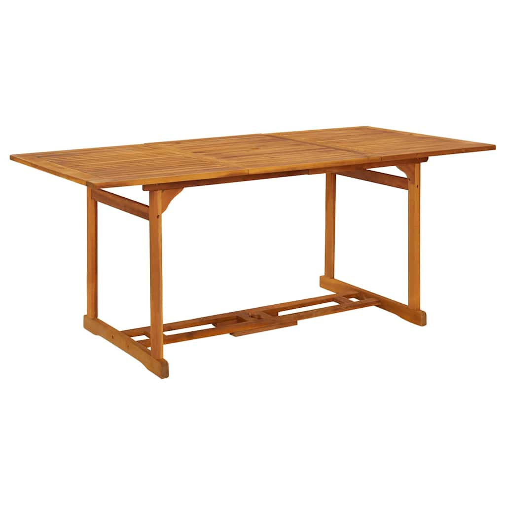 Garden Dining Table Solid Acacia Wood 180 x 90 x 75 cm