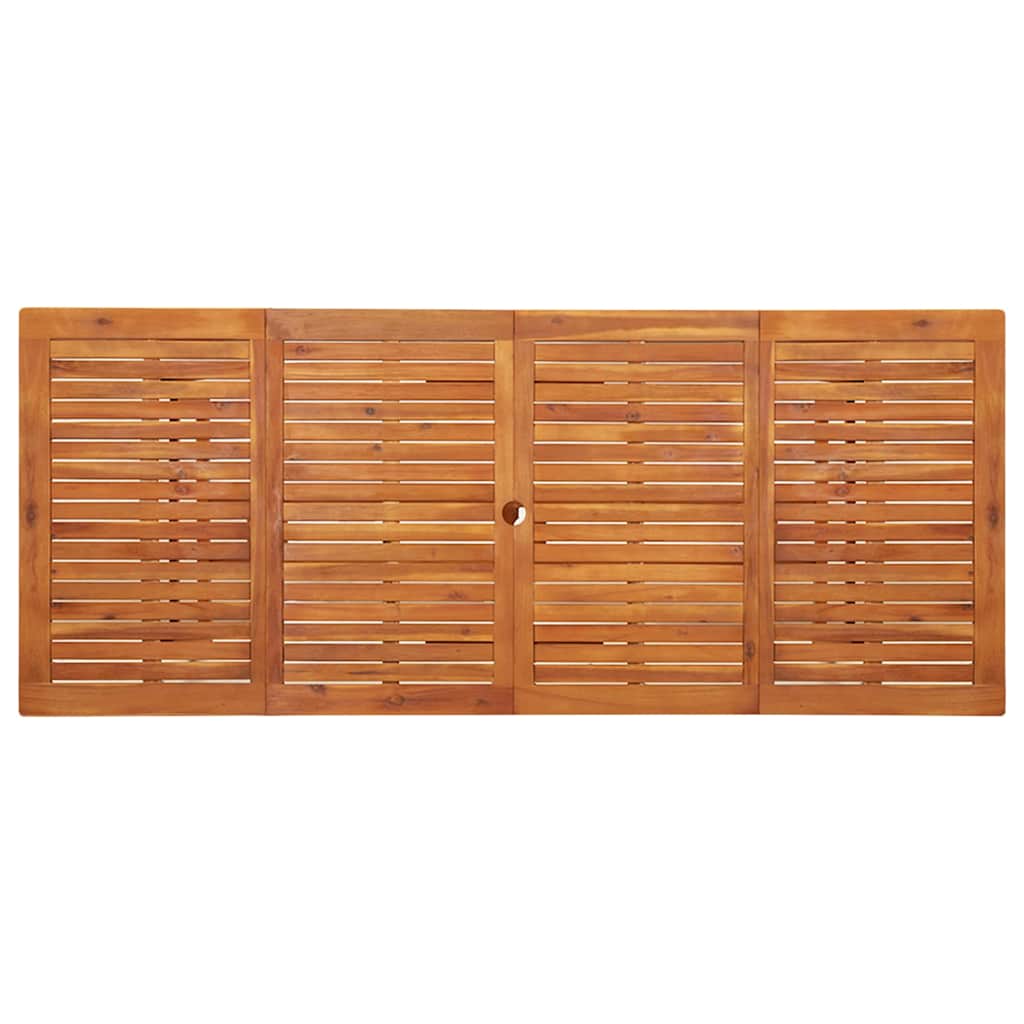 Garden Dining Table Solid Acacia Wood 220 x 90 x 75 cm
