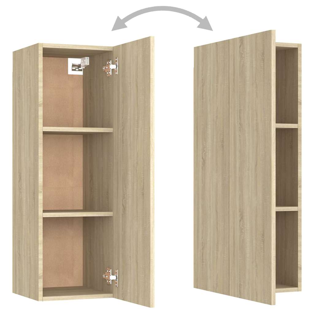 vidaXL TV Cabinet | Sonoma Oak | Engineered Wood | Medium | Wall mounting 6